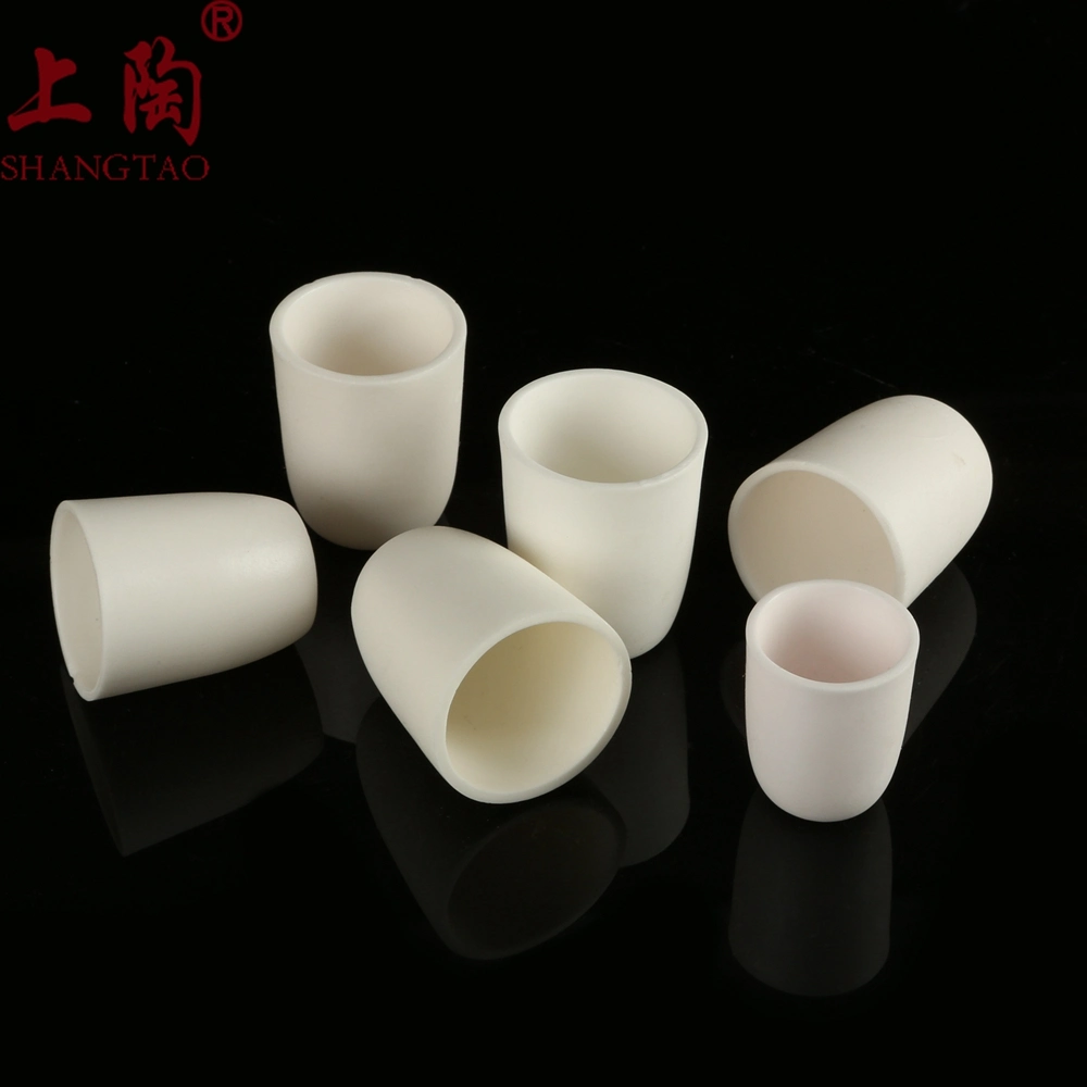 High Purity Cylindrical Conical Al2O3 Ceramic Corundum Alumina Crucible for Laboratory Crucible for Melting