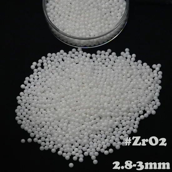 Perles de zircone stabilisées à l'yttrium de 0,3 mm Perles de zircone stabilisées à l'yttrium